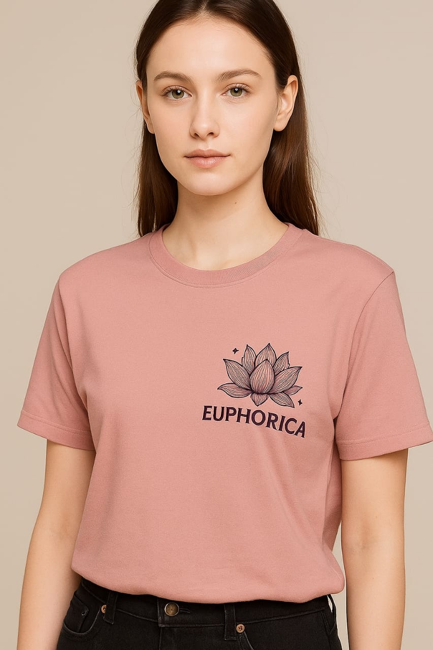 The Soul Ignites - EUPHORICA Lotus Flame T-shirt | Euphorica Manifest | 100% Cotton