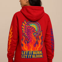Phoenix Bloom Hoodie – Let it Burn. Let it Bloom | Euphorica Originals | Cotton Blend