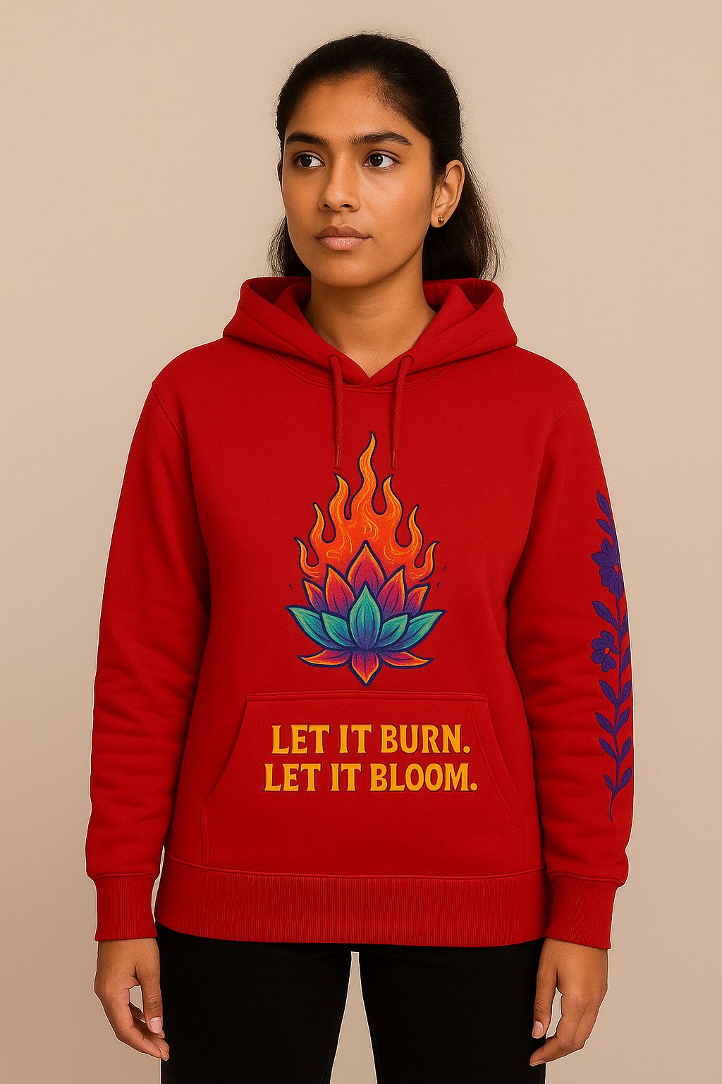 Phoenix Bloom Hoodie – Let it Burn. Let it Bloom | Euphorica Originals | Cotton Blend